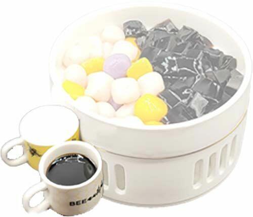 Yam Mochi & Grass Jelly