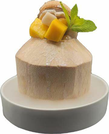 Young Coconut & Yam Mochi